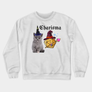 RPG Wizard Cat Crewneck Sweatshirt